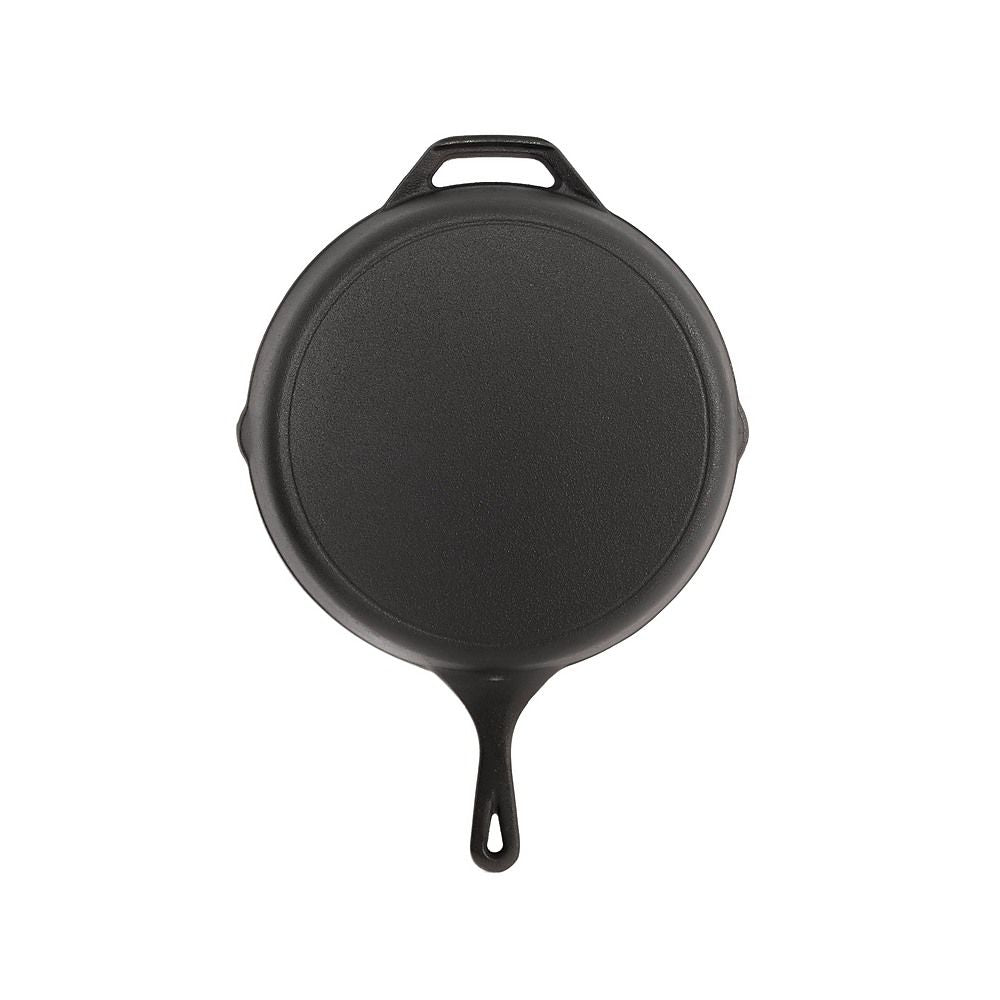 Frying Pan Non-Stick Cast Iron Steak Skillet Round BBQ Grill Cookware - 30cm