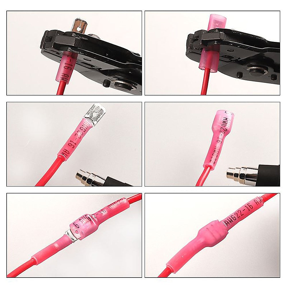 Heat Shrink Spade Connectors 250pc Quick Disconnect Wire HomeMyGardenal
