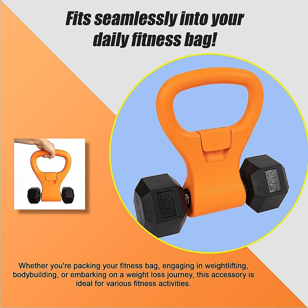 Kettlebell Weight Grip Workout Gym Dumbbells Clamp