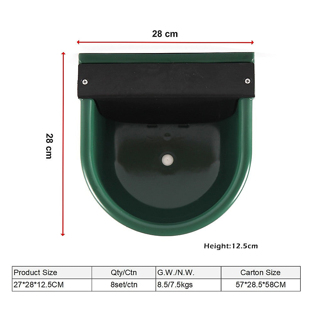 Water Trough Bowl 4L with Automatic Float Valve