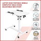 Laptop Desk Portable Mobile Computer Table Stand Adjustable Bed Study