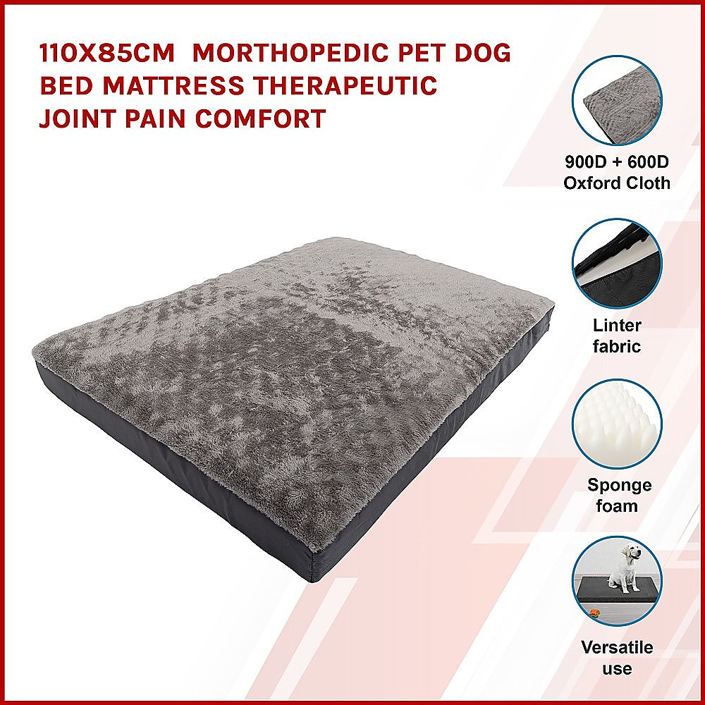 Orthopedic Pet Dog Bed Mattress 110x85cm Therapeutic Joint Pain Comfort