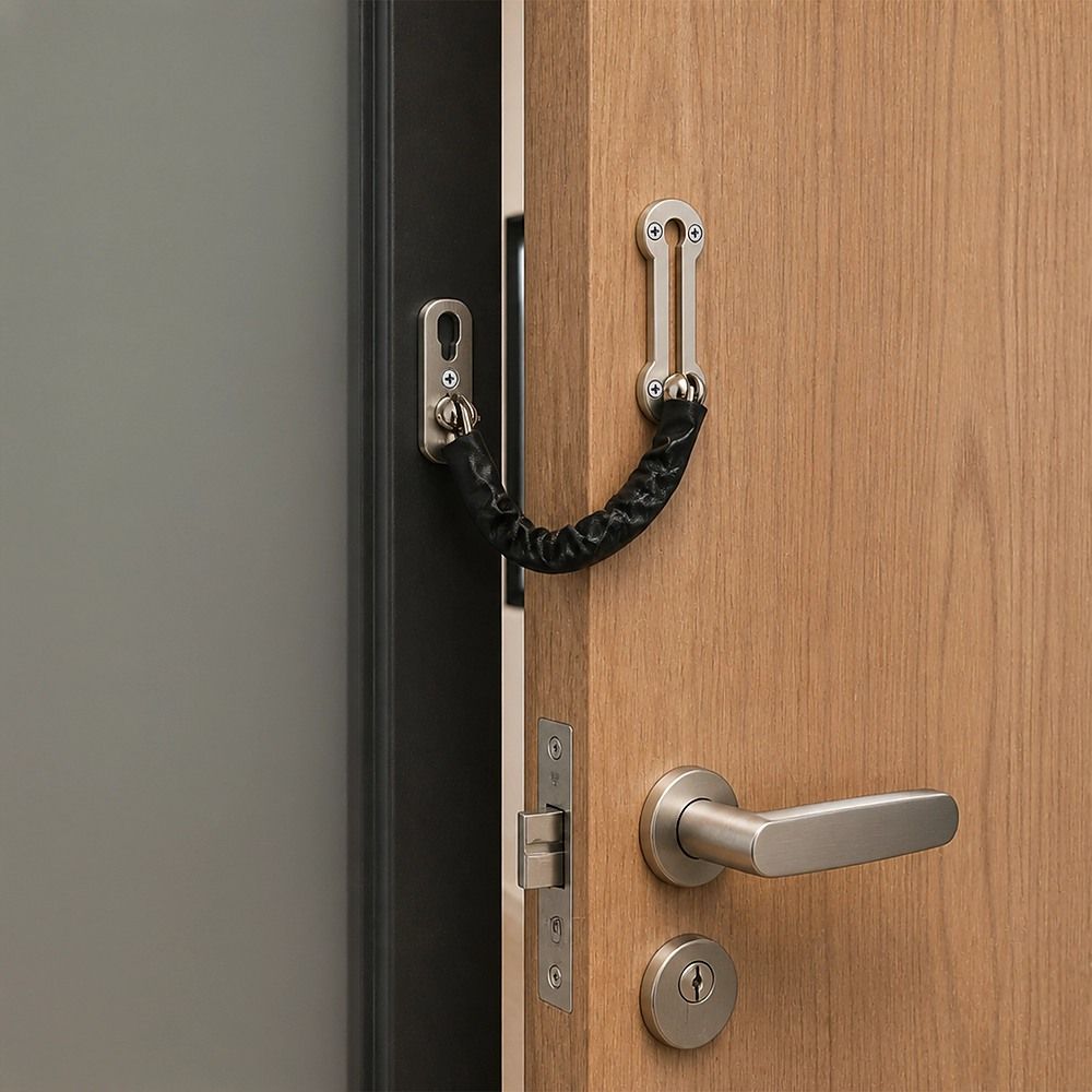 Door Chain Lock Anti-Theft Security Guard Bolt Latch