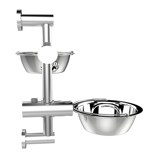 Dog Bowl Adjustable Height Wall Mounted Pet Feeder