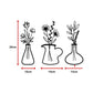 Metal Iron Flower Vase Wall Art Decoration