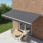 Outdoor Awning Folding Arm Retractable Sunshade Canopy 4.0m x 2.5m Grey