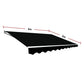 Outdoor Awning Folding Arm Retractable Sunshade Canopy 4.0m x 3.0m Black