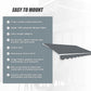 Outdoor Awning Folding Arm Retractable Sunshade Canopy 5.0m x 3.0m Grey