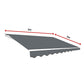 Outdoor Awning Folding Arm Retractable Sunshade Canopy 5.0m x 3.0m Grey