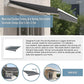 Folding Arm Awning Motorised Outdoor Retractable Sunshade Canopy Grey 5.0m x 3.0m