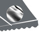 Folding Arm Awning Motorised Outdoor Retractable Sunshade Canopy Grey 5.0m x 3.0m