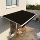 Folding Arm Awning Motorised Outdoor Retractable Sunshade Canopy Black 5.0m x 3.0m