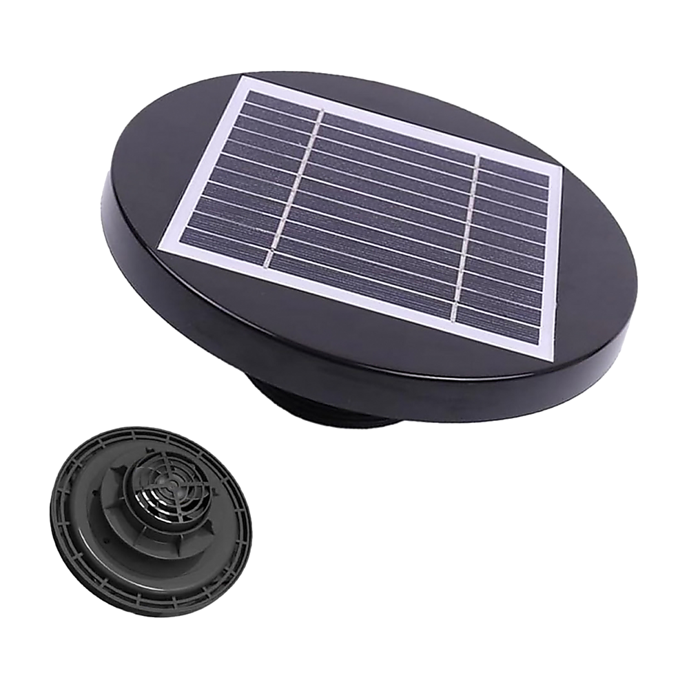 Solar Powered Roof Fan Ventilator Loft Vent for Boat RV Greenhouse Shed HomeMyGarden