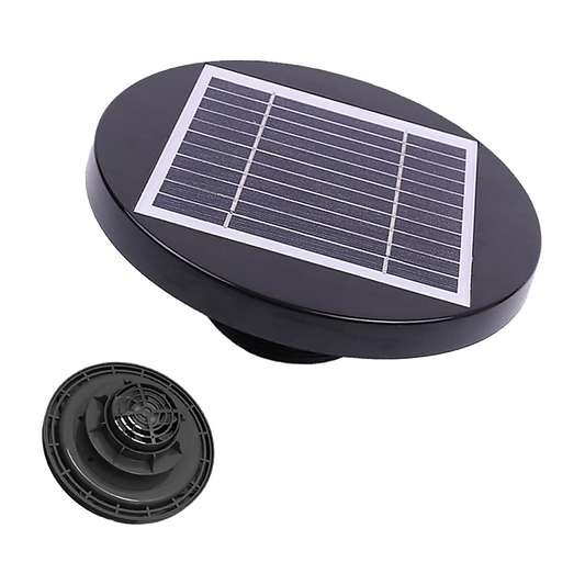Solar Powered Roof Fan Ventilator Loft Vent for Boat RV Greenhouse Shed HomeMyGarden