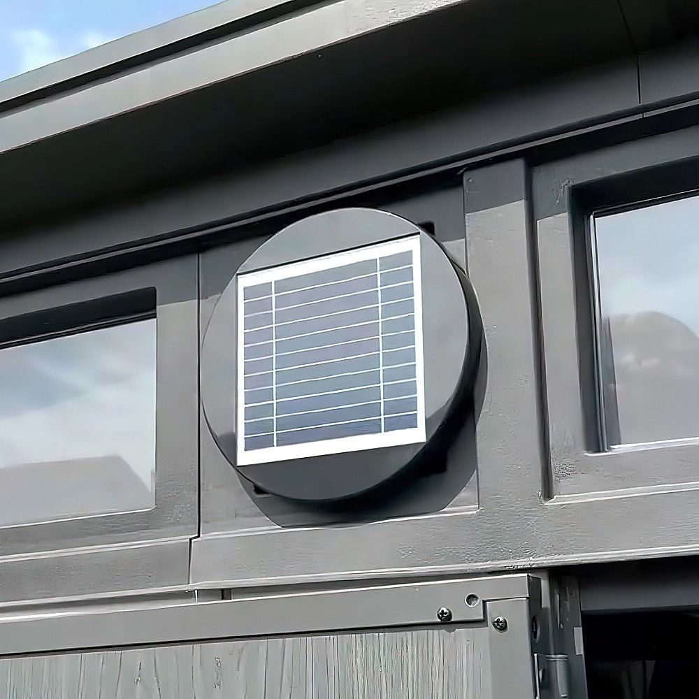 Solar Powered Roof Fan Ventilator Loft Vent for Boat RV Greenhouse Shed HomeMyGarden