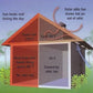Solar Powered Roof Fan Ventilator Loft Vent for Boat RV Greenhouse Shed HomeMyGarden