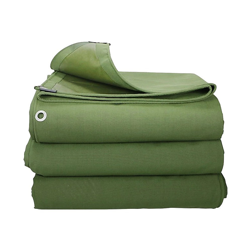 Canvas Tarp Tarpaulin 3x4M Army Heavy Duty Waterproof Sun Blocked Dustproof