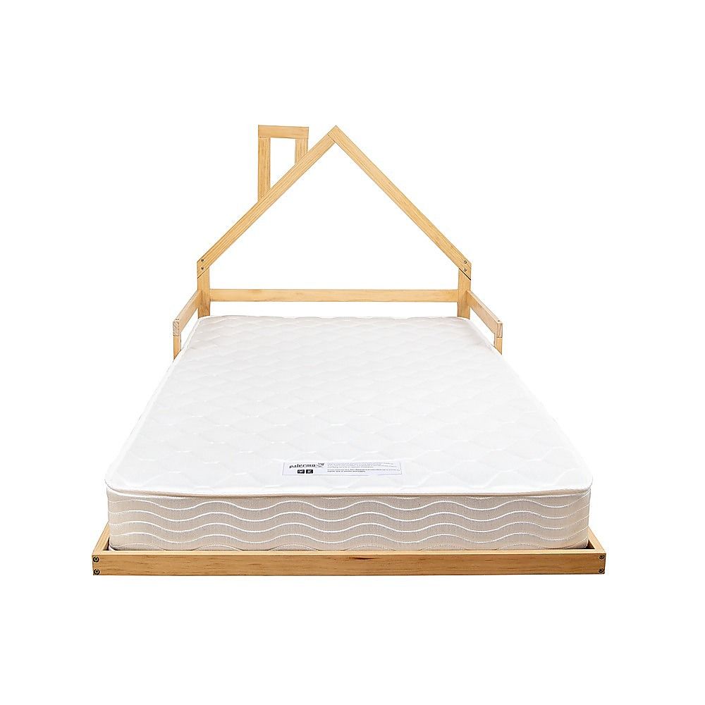 Floor Bed House Frame Pine Wood for Kids and Toddlers