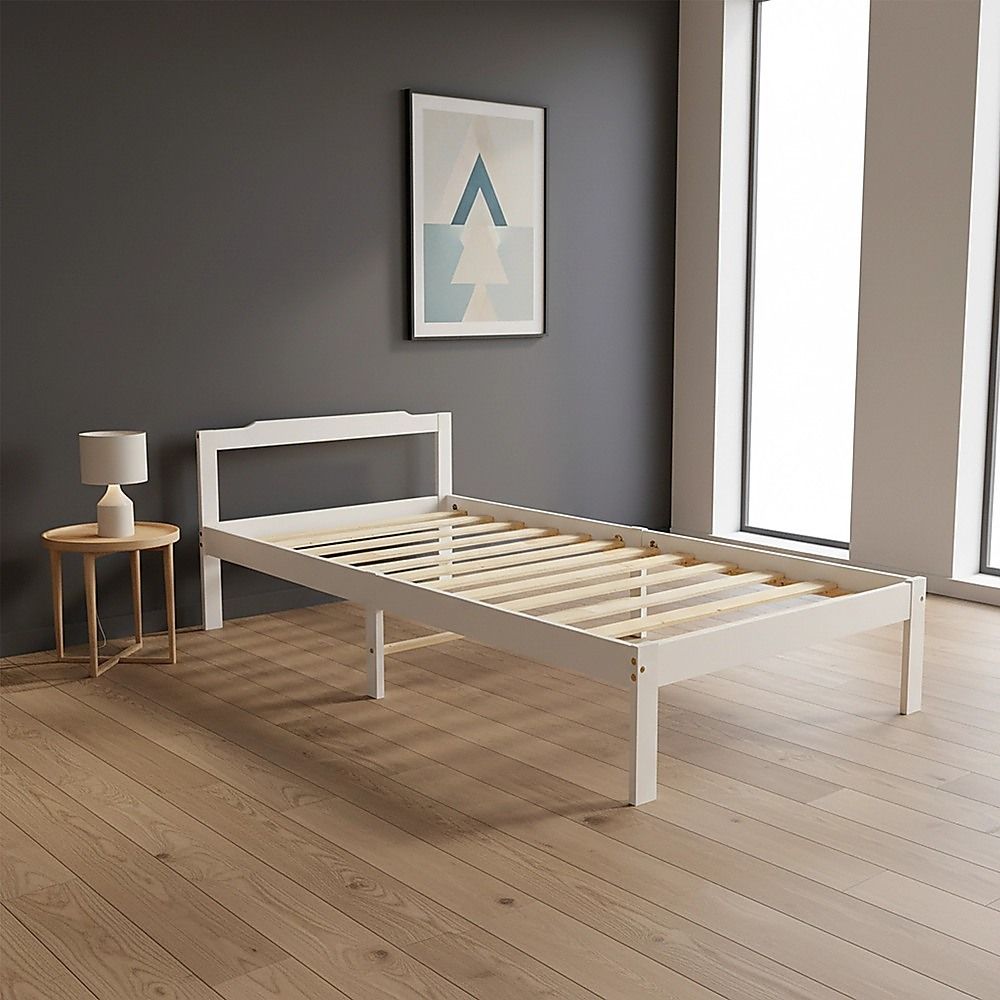 Bed Frame Natural Wooden Home Furniture