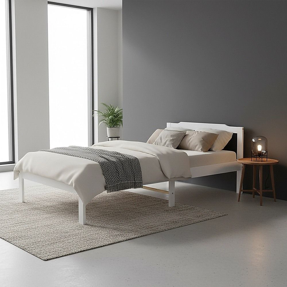 Bed Frame Natural Wooden Home Furniture