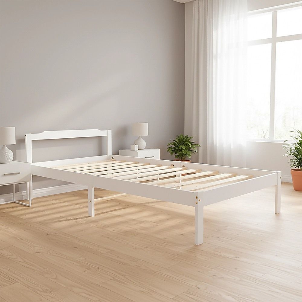 Bed Frame Natural Wooden Home Furniture