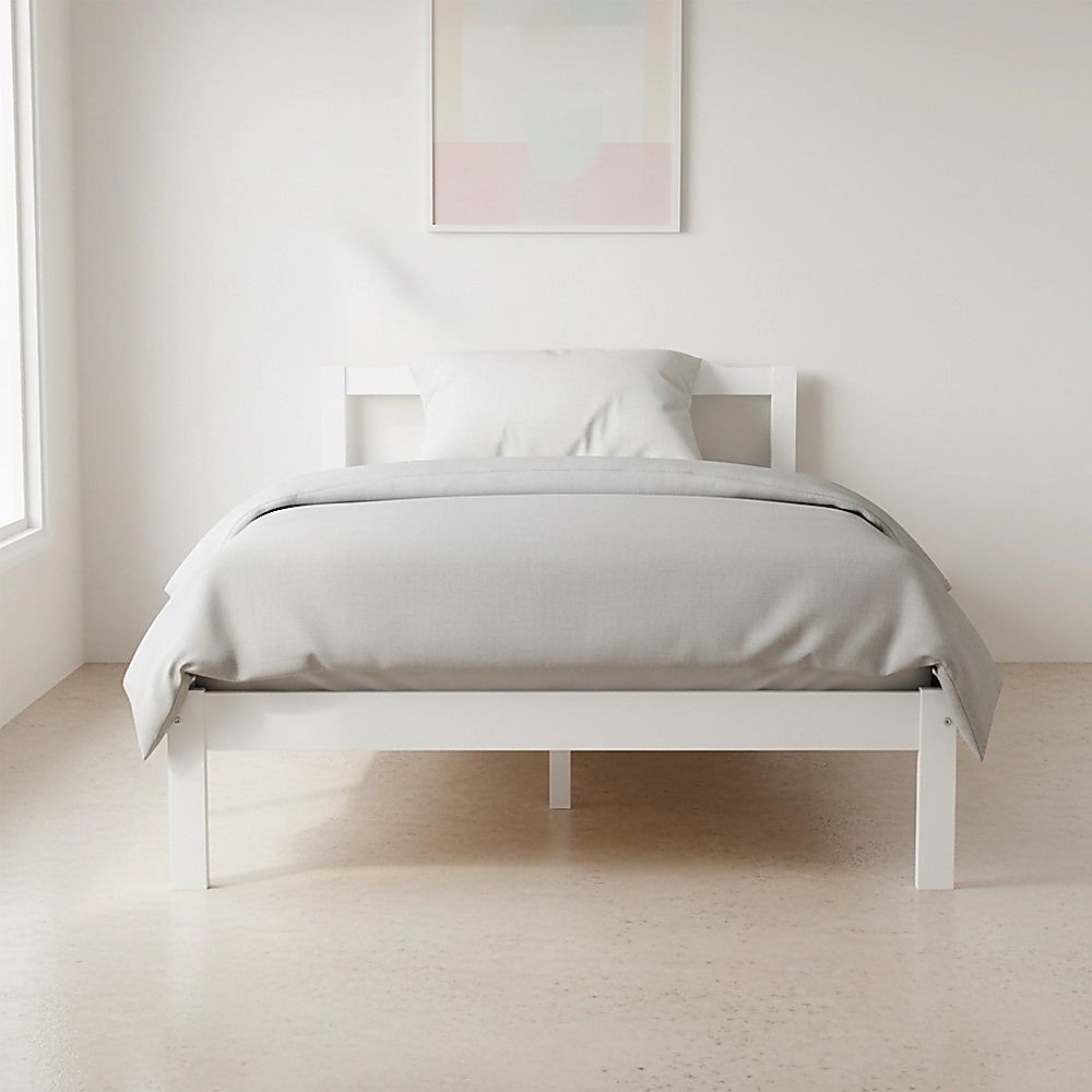 Bed Frame Natural Wooden Home Furniture