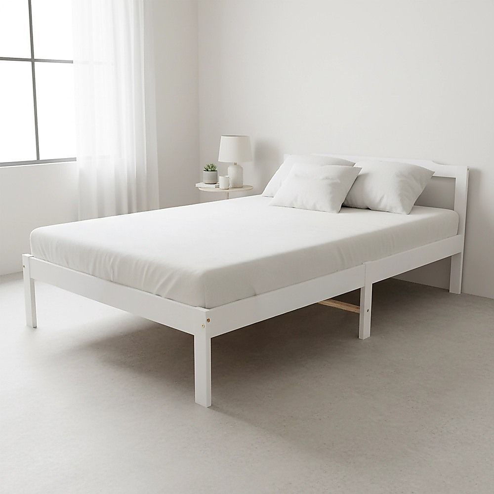 Bed Frame Natural Wooden Home Furniture
