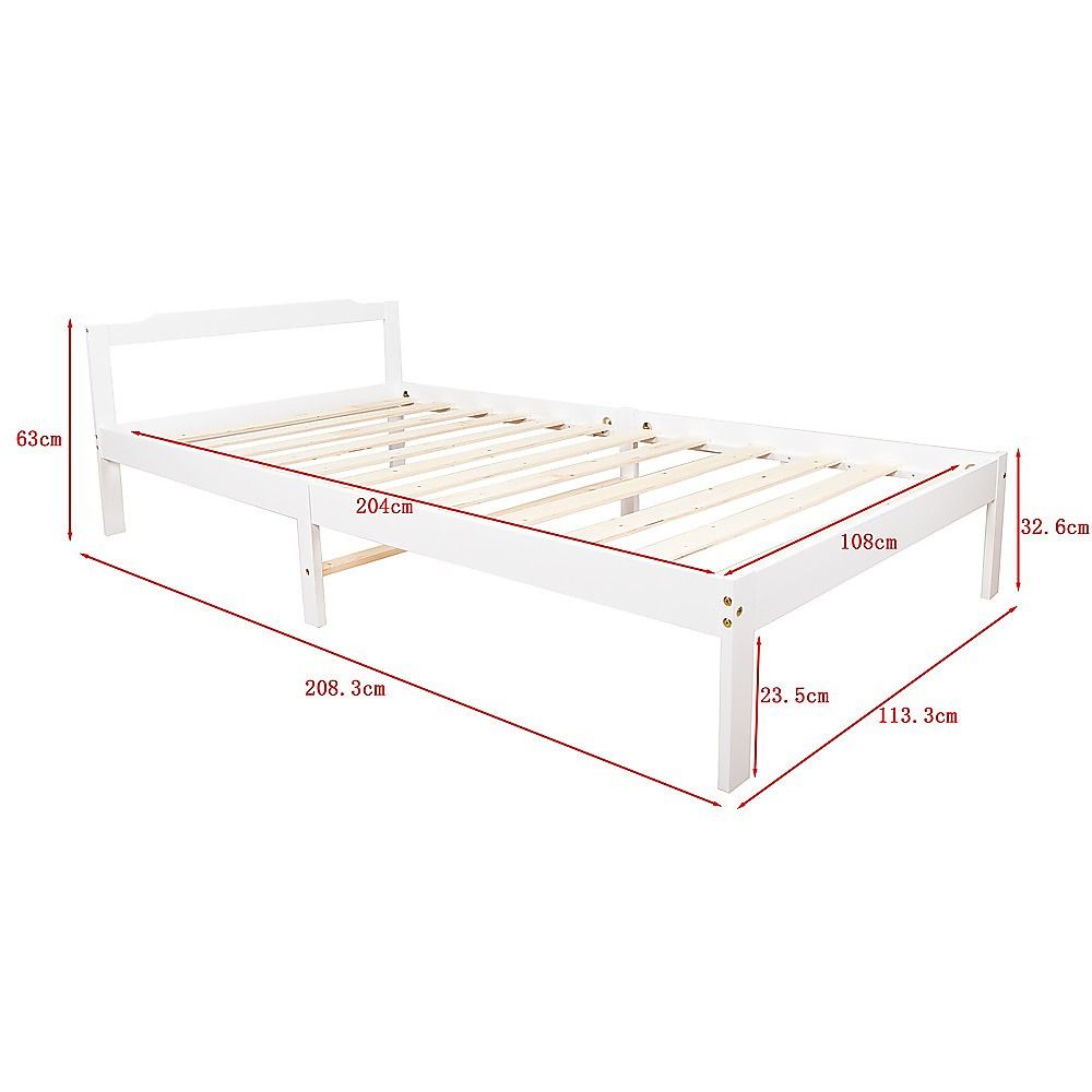 Bed Frame Natural Wooden Home Furniture