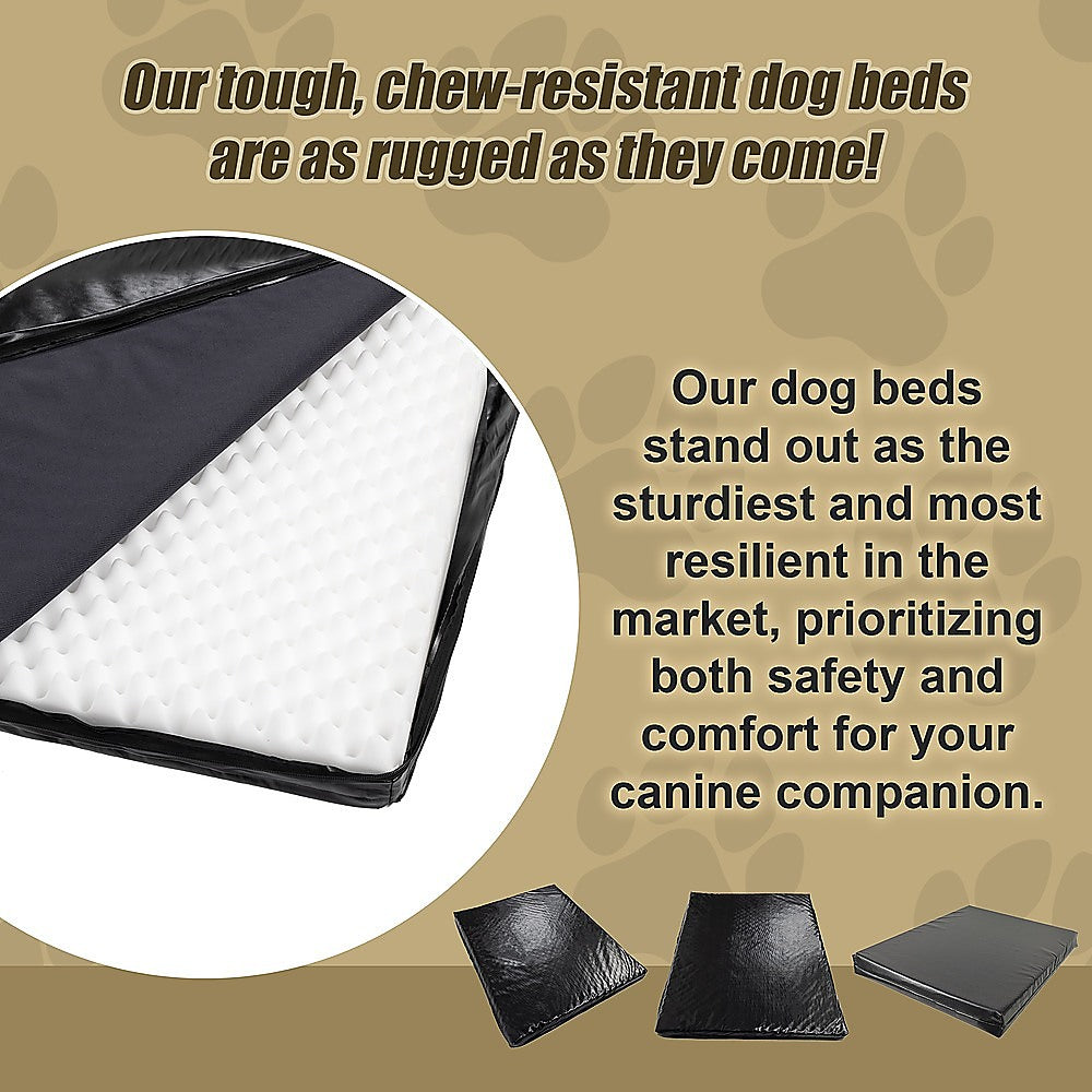 XL Dog Bed Chew Resistant Waterproof Heavy Duty Kennel Run Tough & Robust