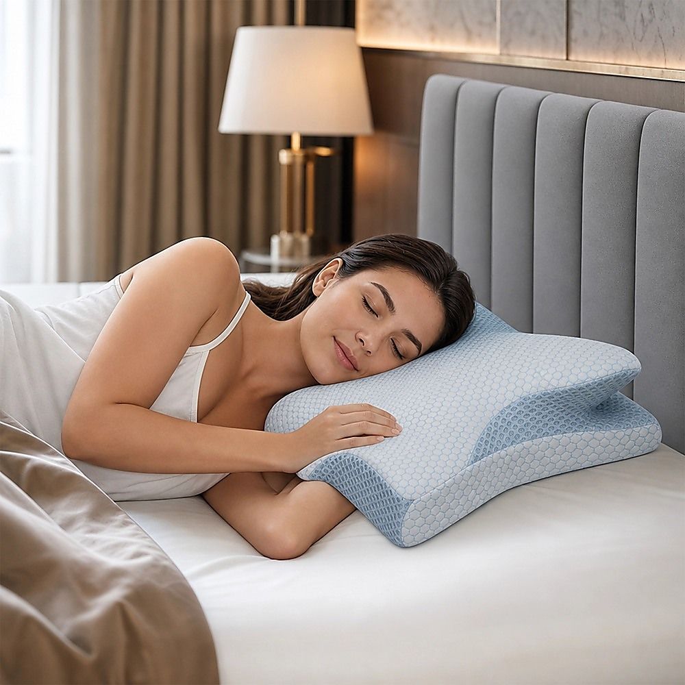 Soft Cervical Pillow for Neck Pain Relief Memory Foam Ergonomic