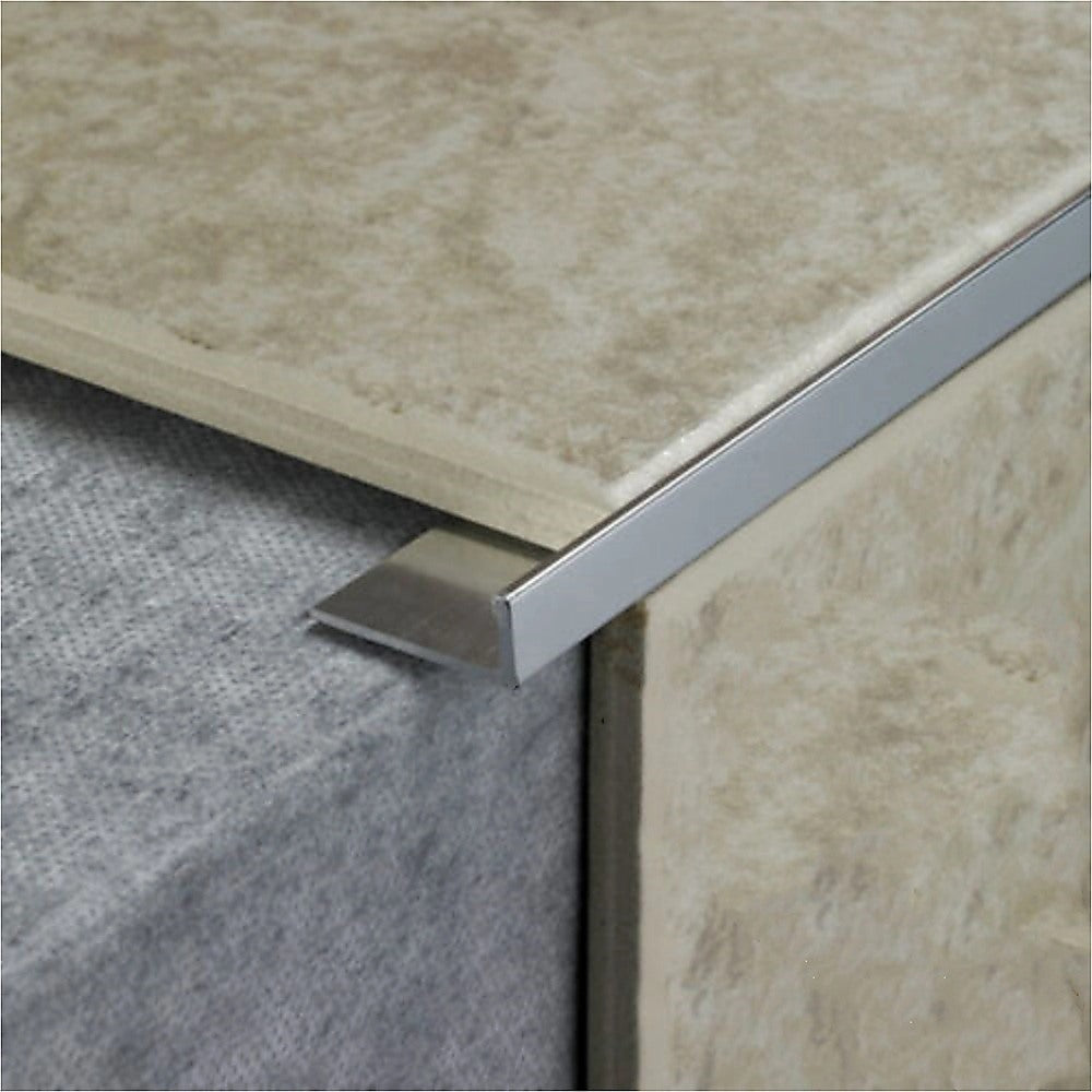 Tile Trim 10x Heavy Duty L-Shaped Edge Aluminium 10mm