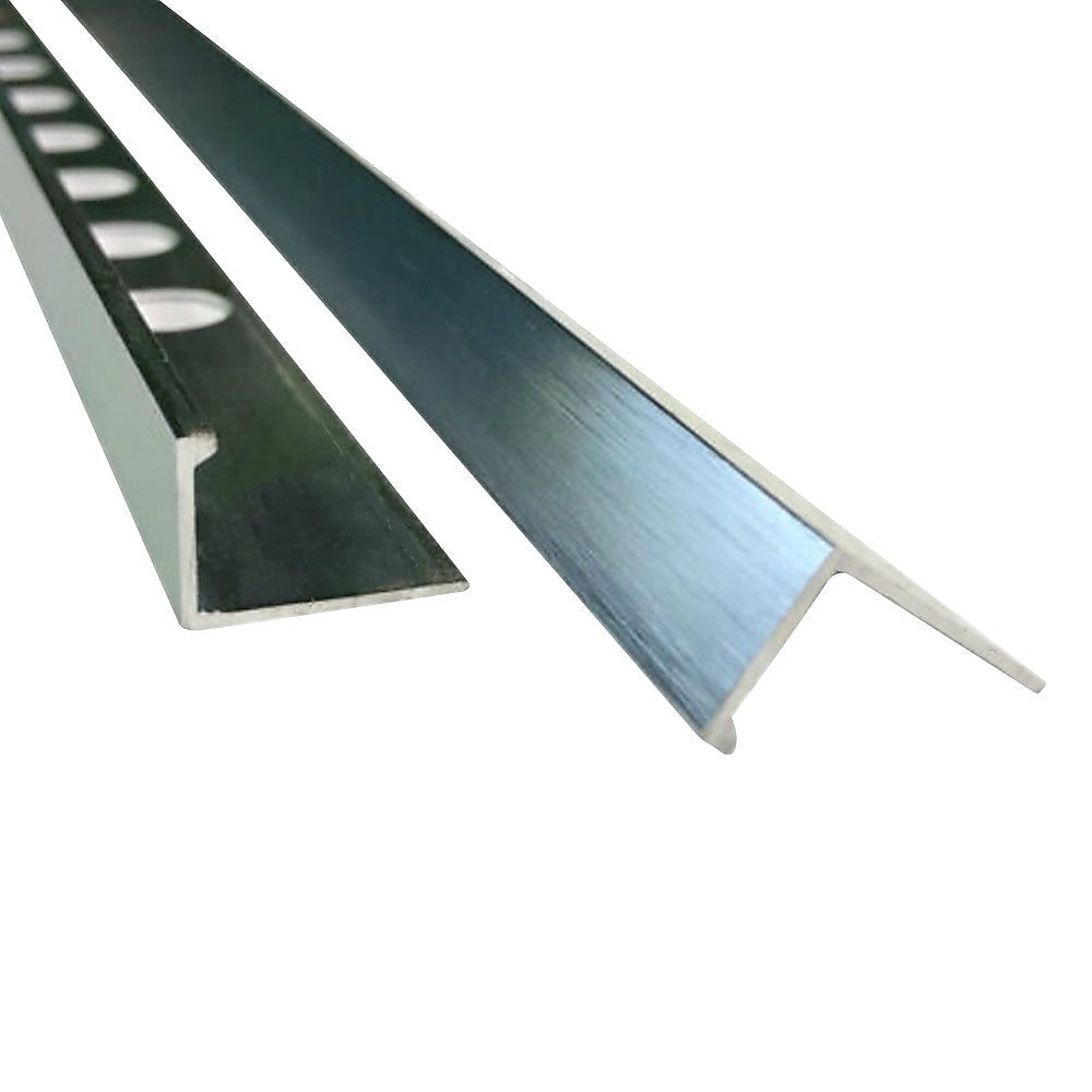 Tile Trim 10x Heavy Duty L-Shaped Edge Aluminium 10mm