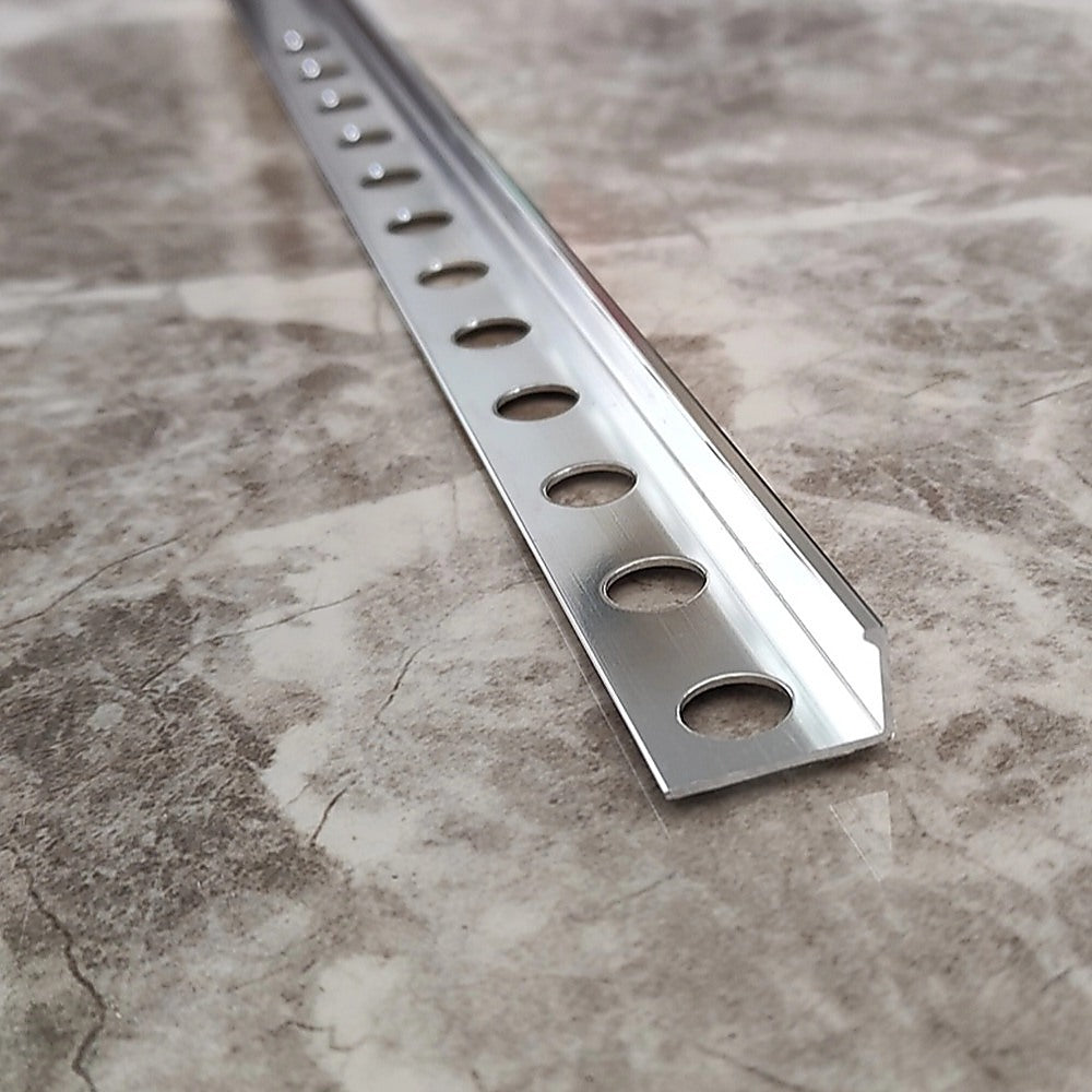 Tile Trim 10x Heavy Duty L-Shaped Edge Aluminium 10mm