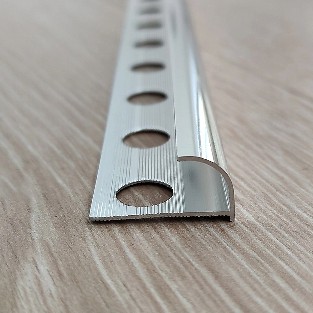 Tile Trim 10x Heavy Duty Round Edge Aluminium 10mm