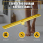 Bathroom Shower Brushed Brass Grate Drain 900mm with Centre Outlet Floor Waste Square Pattern