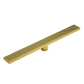 Bathroom Shower Brushed Brass Grate Drain 900mm with Centre Outlet Floor Waste Square Pattern