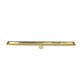 Tile Insert Bathroom Shower Brushed Brass Grate Drain 800mm with Centre Outlet Floor Waste