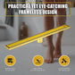 Tile Insert Bathroom Shower Brushed Brass Grate Drain 800mm with Centre Outlet Floor Waste