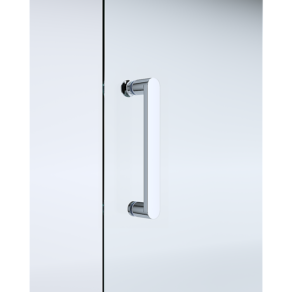 Glass Shower Screen Adjustable 1300x1010mm Single Door Corner Sliding Chrome Finish