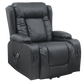 Heated Leather Recliner Massage Chair with USB Port - Lift Function