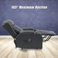 Heated Leather Recliner Massage Chair with USB Port - Lift Function