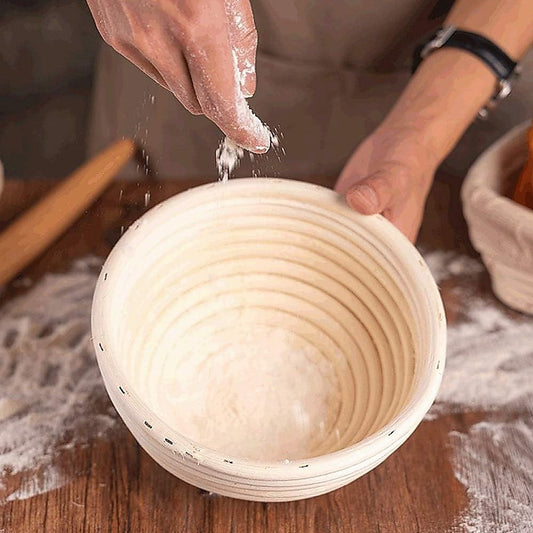 Bread Proofing Set 2 x 9" - Sourdough Bread Making Kit with Round Bowls