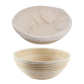 Bread Proofing Set 2 x 9" - Sourdough Bread Making Kit with Round Bowls