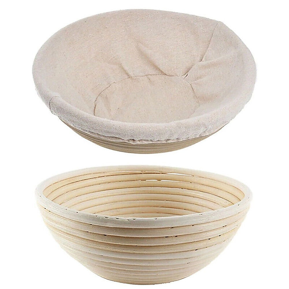 2 x 9" Sourdough Bread Proofing Set Bread Making Kit Round Bowls