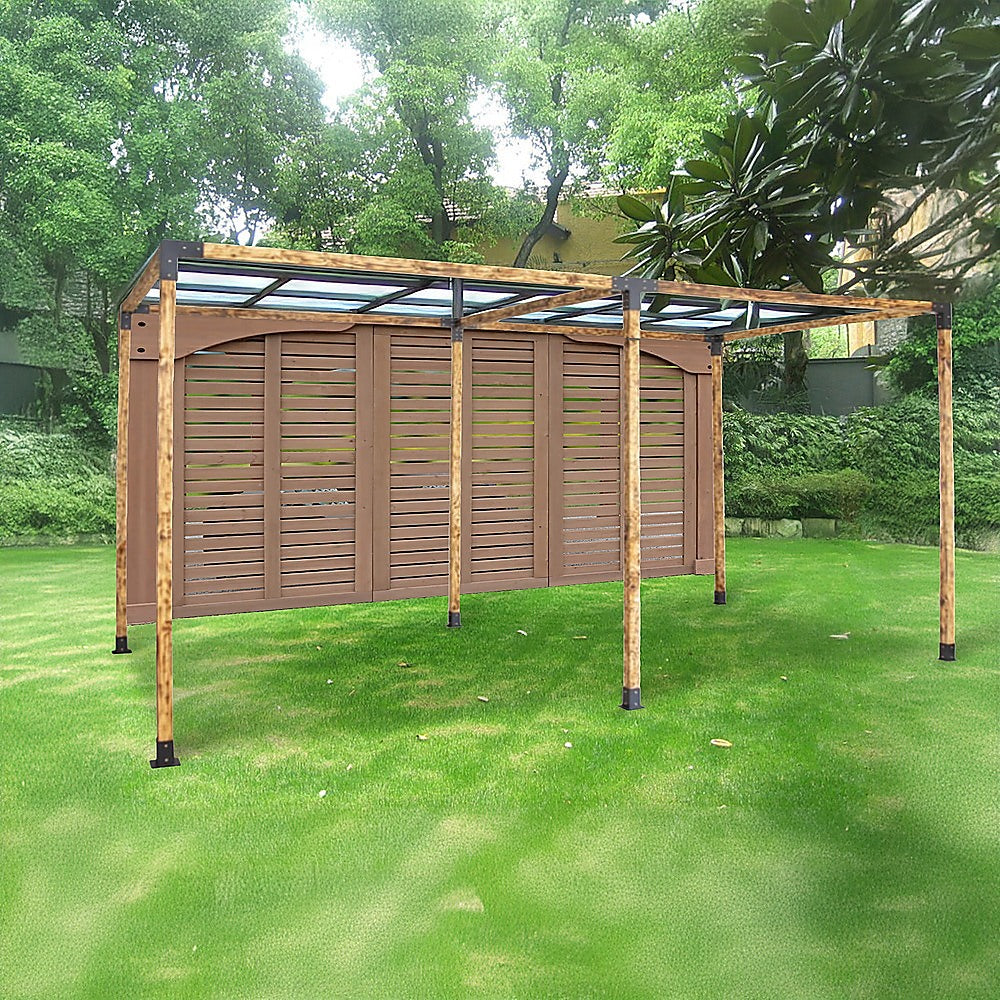 Roof Pergola Gazebo Shed Matte Black Steel Brackets DIY Kits