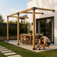 Roof Pergola Gazebo Shed - Matte Black Steel Brackets DIY Kit