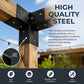 Roof Pergola Gazebo Shed - Matte Black Steel Brackets DIY Kit