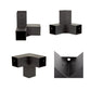 Roof Pergola Gazebo Shed - Matte Black Steel Brackets DIY Kit