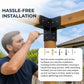 Roof Pergola Gazebo Shed - Matte Black Steel Brackets DIY Kit