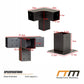 Roof Pergola Gazebo Shed - Matte Black Steel Brackets DIY Kit